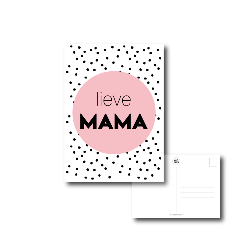 Ansichtkaart Lieve mama