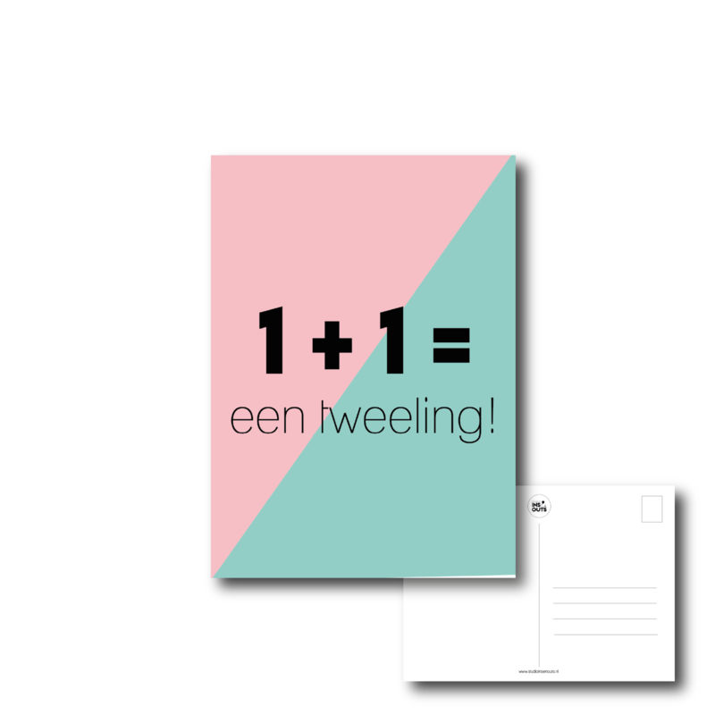 Ansichtkaart tweeling