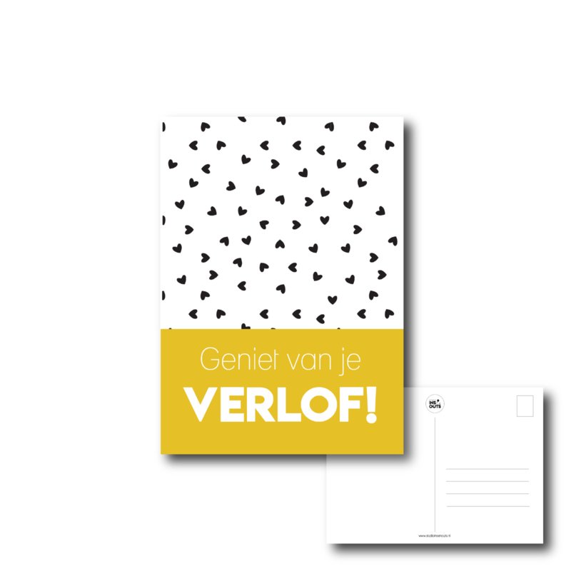 Ansichtkaart voor verlof