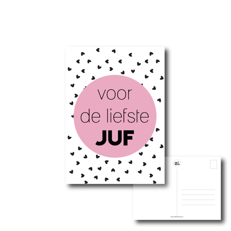 Ansichtkaart voor je juf