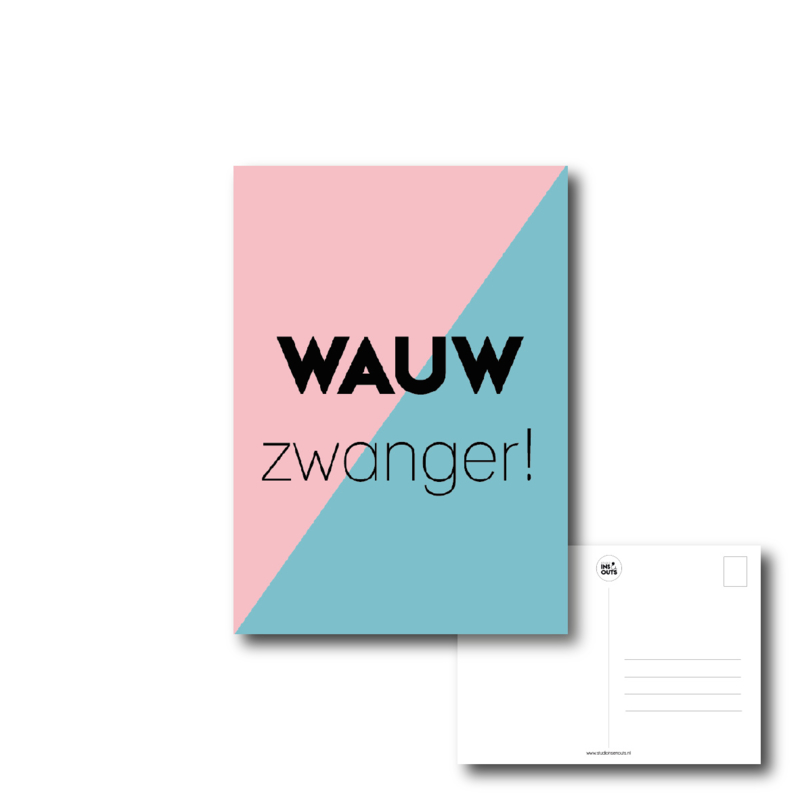 Ansichtkaart Zwangerschap