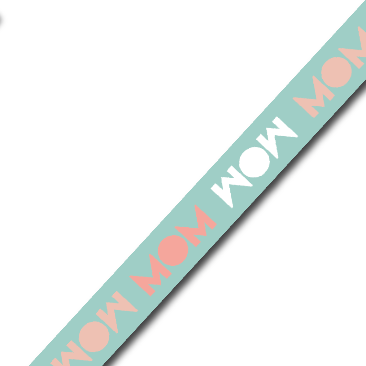 Brede Washi tape: MOM (m21)