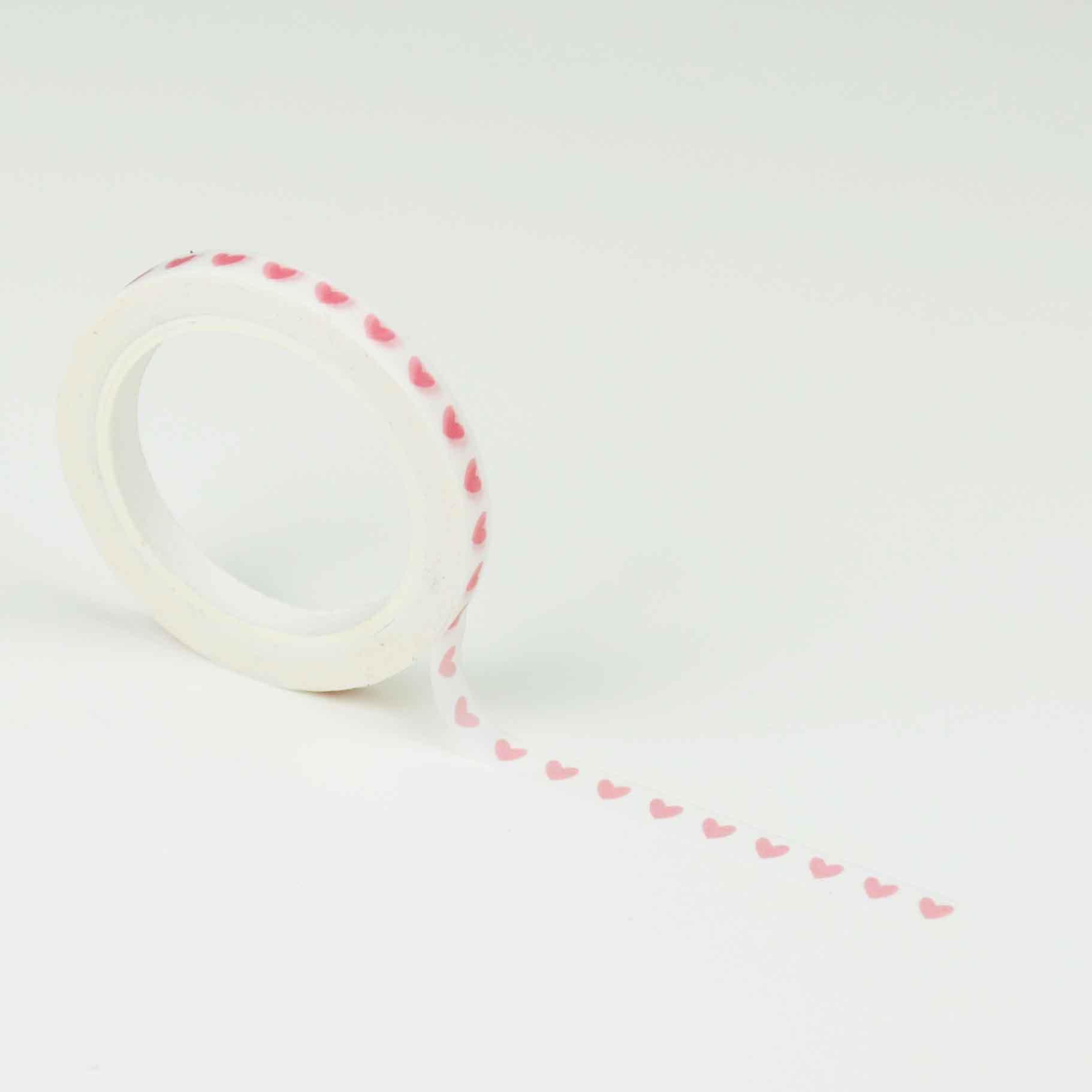 Smalle washi tape: mini pink hearts