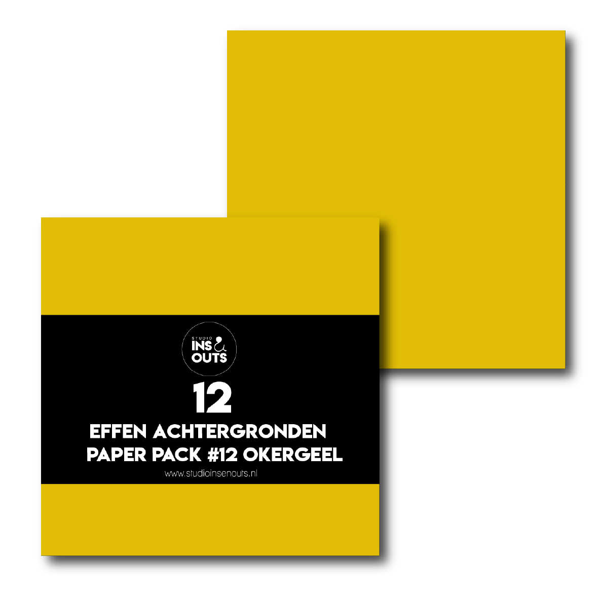 Paper Pack #12 - okergeel effen