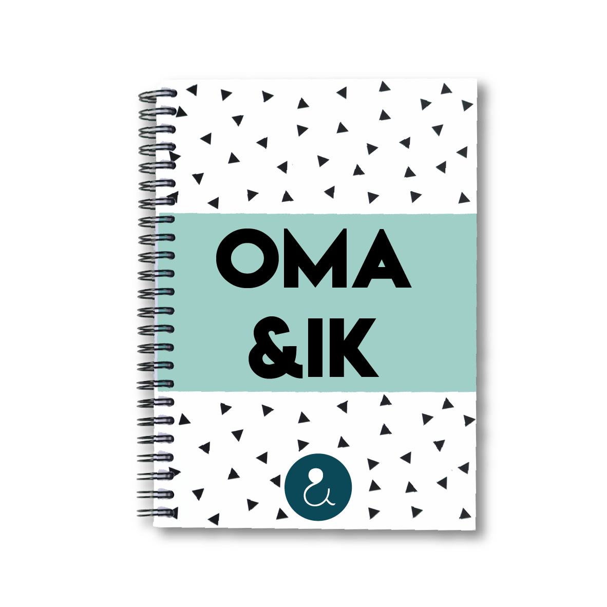 Oma&ik | invulboek voor oma (blauwe stip)