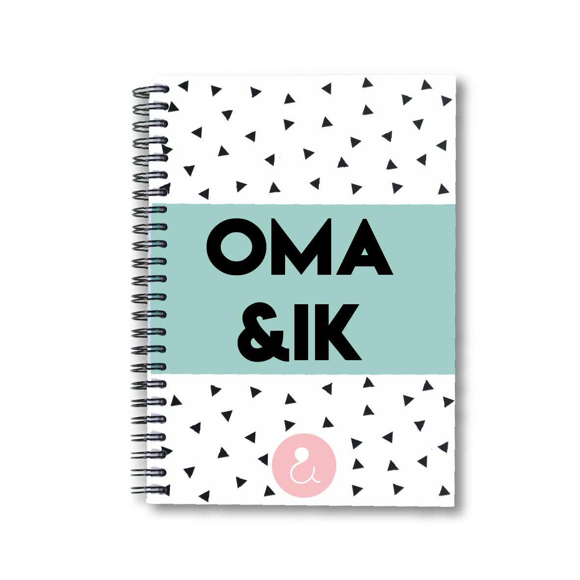 Oma&ik | invulboek voor oma (roze stip)