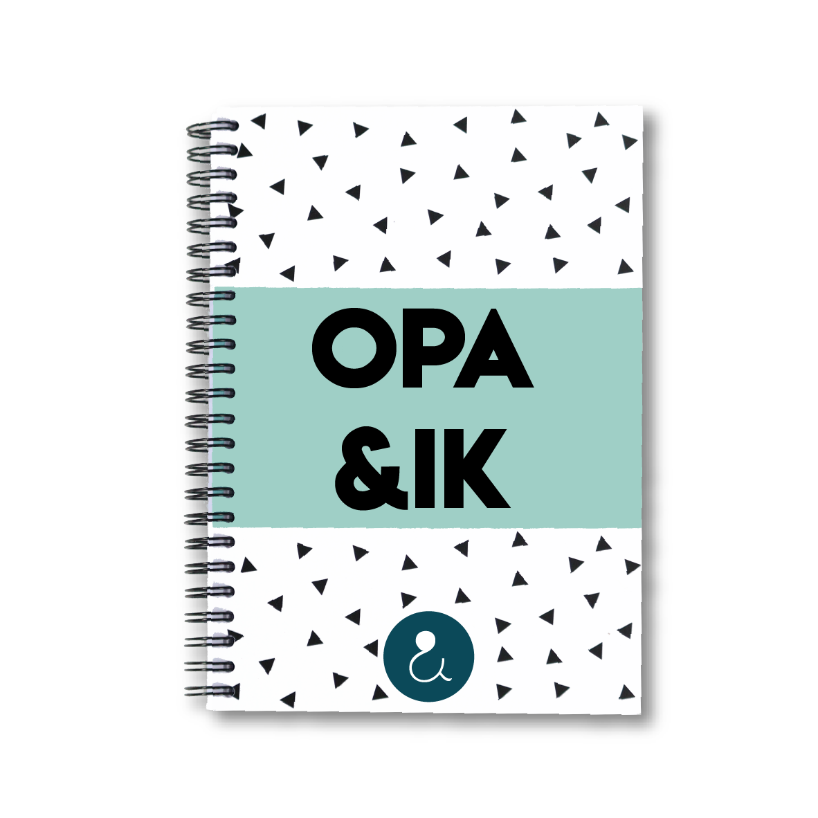 Opa&ik | Invulboek voor opa (blauwe stip)