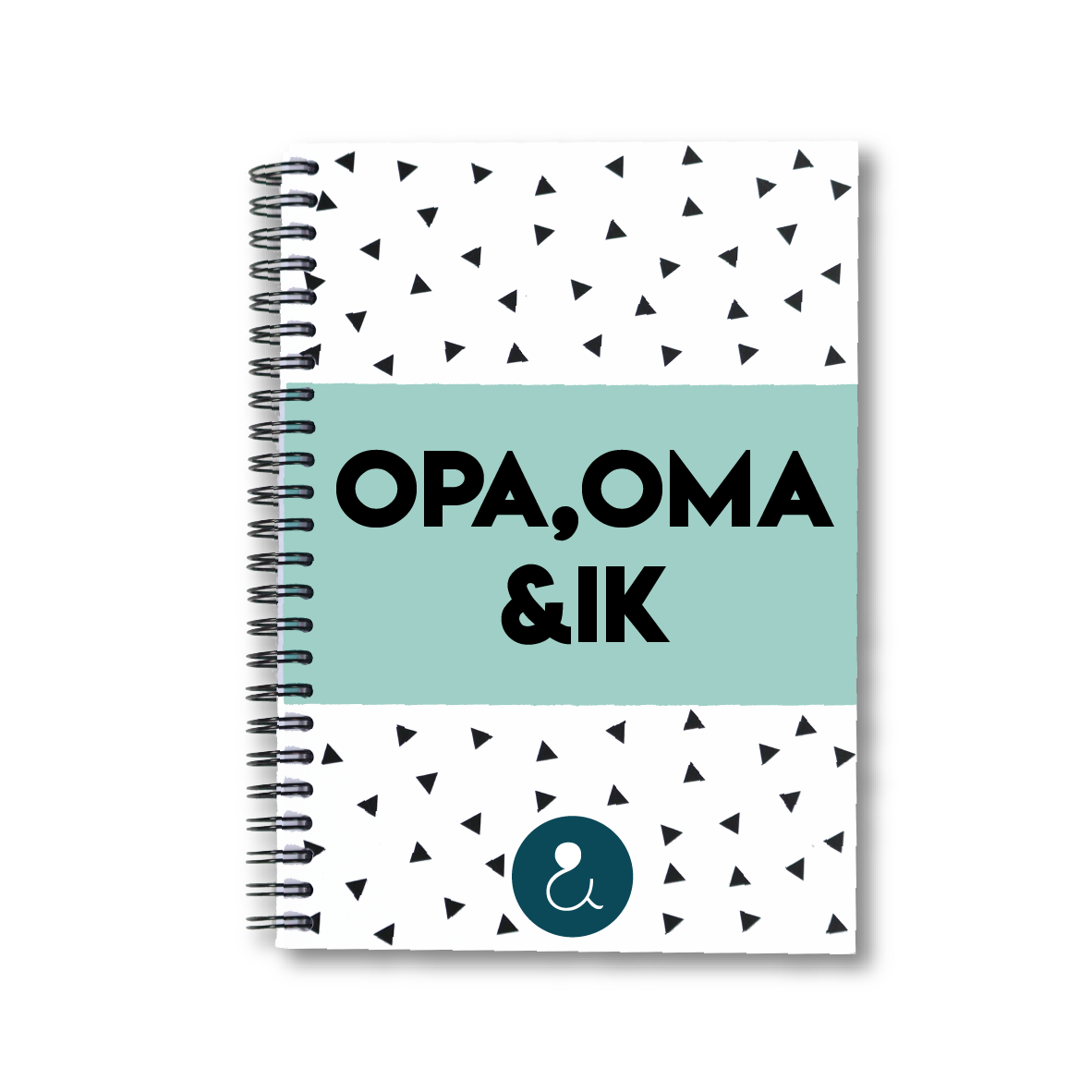 Opa,oma&ik | invulboek voor opa en oma (blauwe stip)