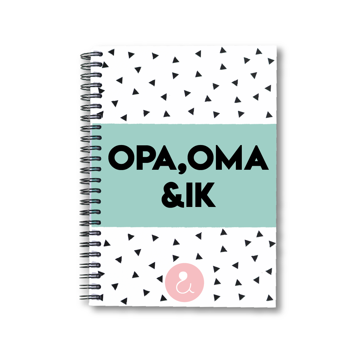 Opa,Oma&ik | invulboek voor opa en oma (roze stip)