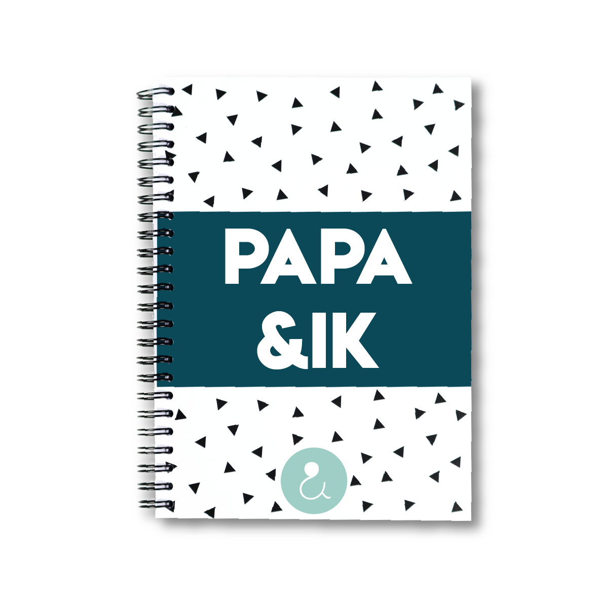 Papa&ik | Invulboek voor papa (mint stip)