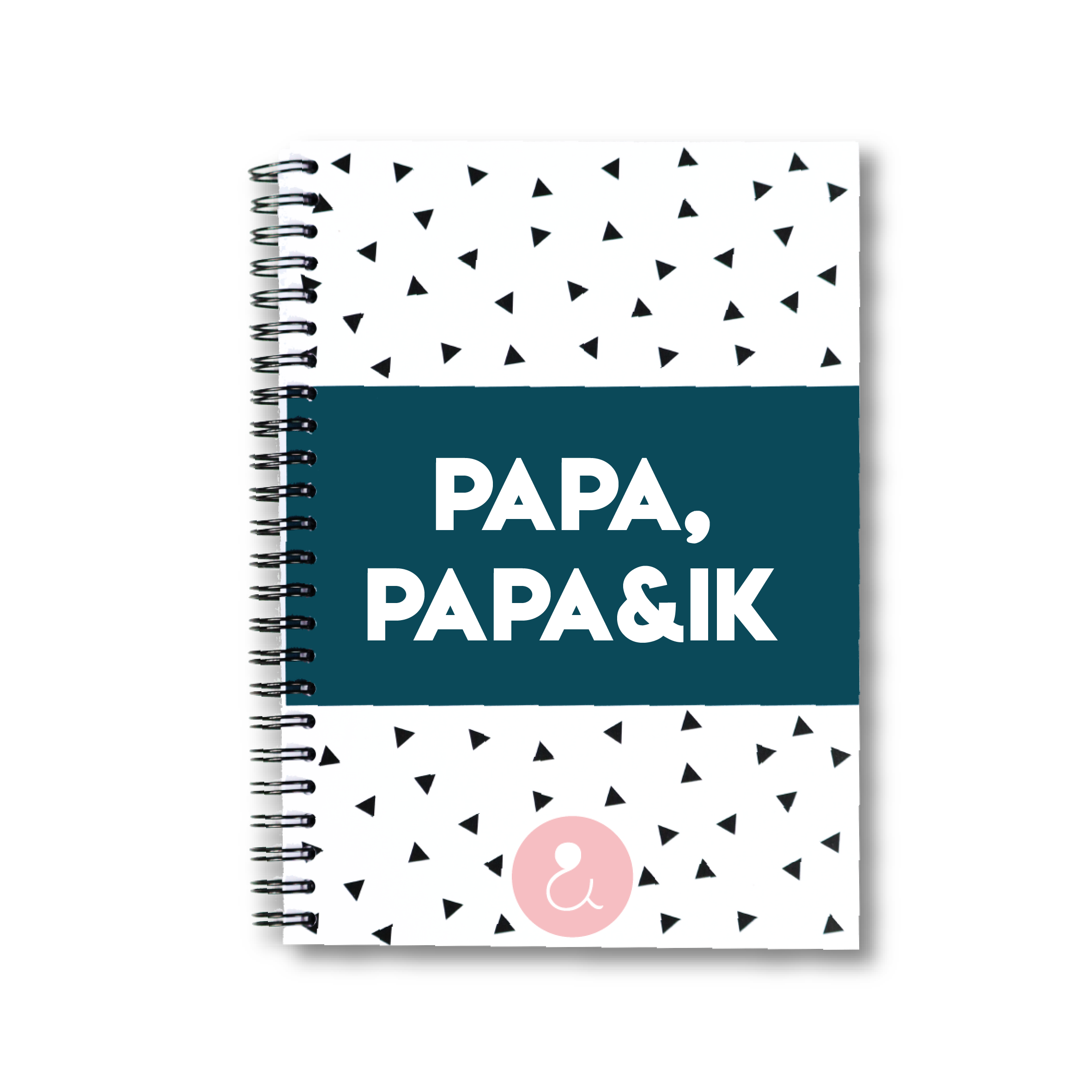 Papa, papa&ik | invulboek voor papa's (roze stip)