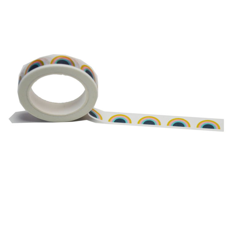 Hippe washi tape: Regenboogjes