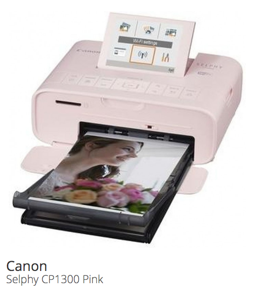 Canon selphy cp1300 - starterskit incl. 54 vellen fotopapier / Roze