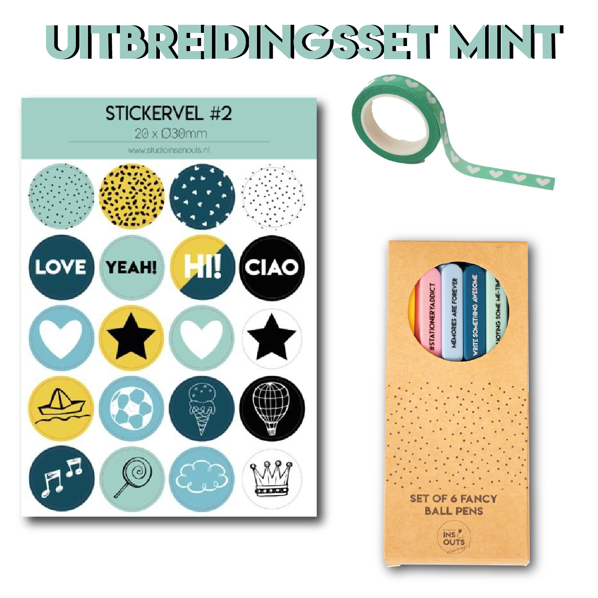 Uitbreidingsset invulboek mint