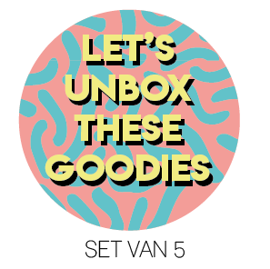 5 sluitstickers | Let's unbox these goodies