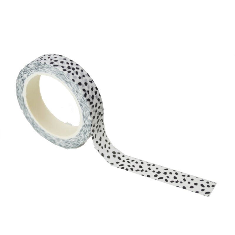 Monochrome washi tape: Zebra dots